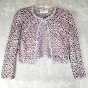 St John Evening Collection Womens Top Multicolor 4 Faux Diamond Clasp